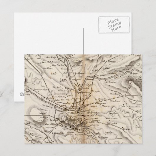 Environs d'Angouleme Postkarte (Vorne/Hinten)