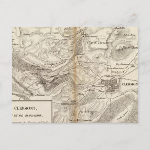 Environs de Clermont Postkarte