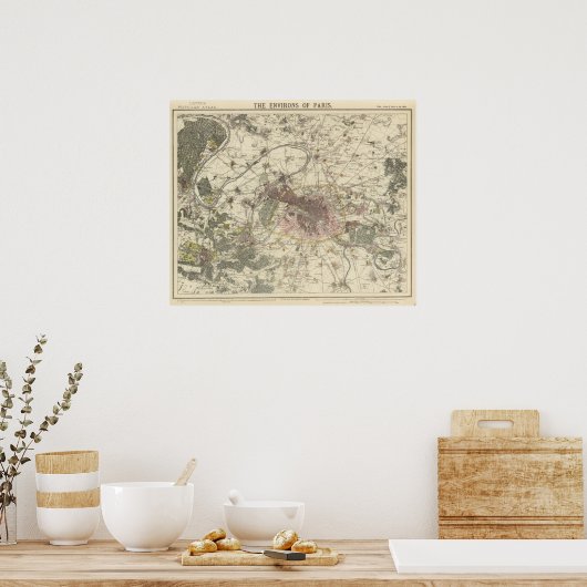 Environs Paris Poster (Küche)