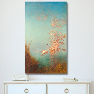 Envol De Flamants Rose Étang De Vaccarès Leinwanddruck