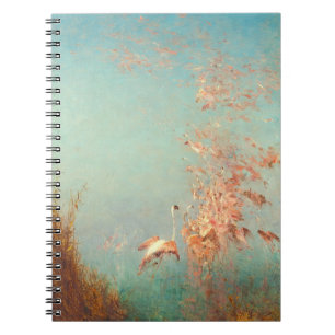 Envol De Flamants Rose Étang De Vaccarès Notizblock