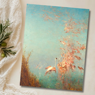 Envol De Flamants Rose Étang De Vaccarès Postkarte