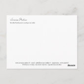 Envolée flamboyante postkarte (Rückseite)