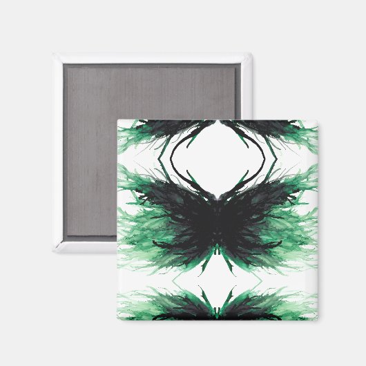 Envy Abstract 7 Deadly Sins Alcohol Ink Art Magnet (Vorderseite/Rückseite)