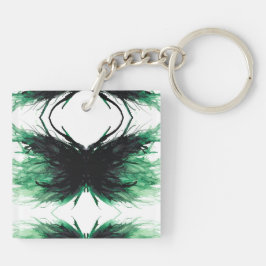 Envy Abstract 7 Deadly Sins Alcohol Ink Art Schlüsselanhänger