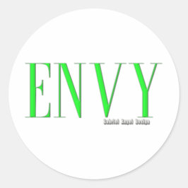 Envy-Logo Runder Aufkleber