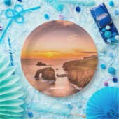 Enys Dodnan, bewaffneter Ritter Cornwall Pappteller (Party)