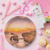 Enys Dodnan, bewaffneter Ritter Cornwall Pappteller (Party)