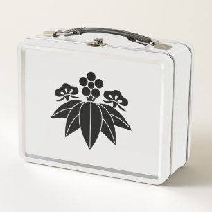 Enzian-Stil Kiefern-Bambus-Ume Metall Brotdose