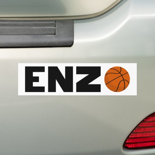 Enzo Basketball Autoaufkleber (Auf Auto)