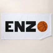 Enzo Basketball Strandtuch (Vorderseite)