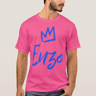 Enzo der König Blaue Krone und Name der Männer gen T-Shirt