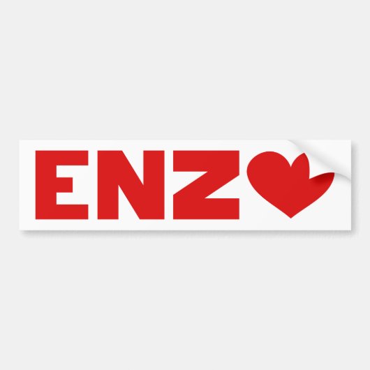 Enzo Liebe Autoaufkleber (Vorne)