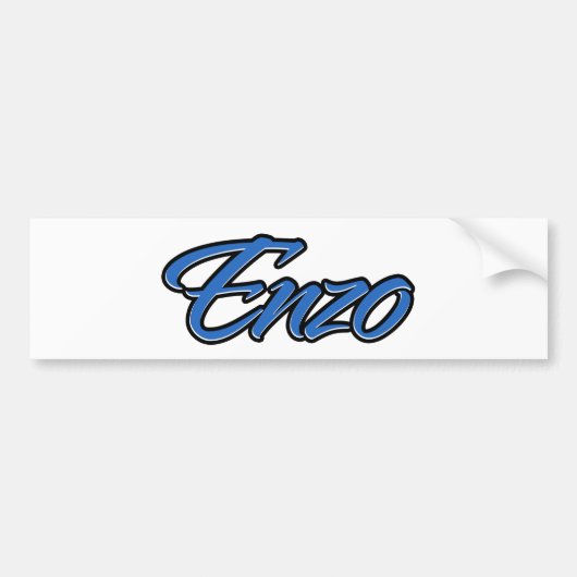 Enzo Name blue Aufkleber Sticker Autoaufkleber (Vorne)