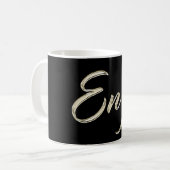 Enzo Name whitegold Tasse Teetasse Kaffeetasse (Vorderseite Links)