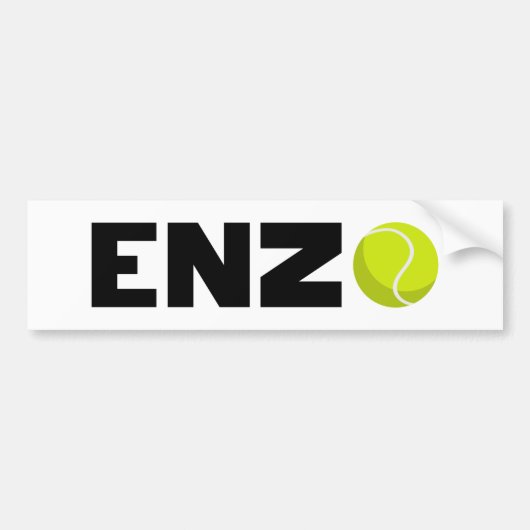 Enzo Tennis Autoaufkleber (Vorne)