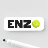 Enzo Tennis Namensschild (Beispiel)