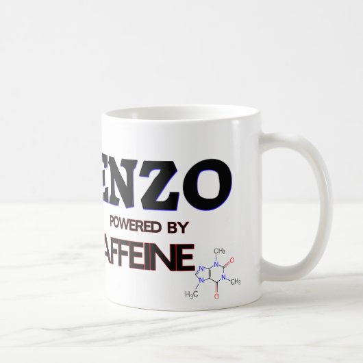 Enzo trieb durch Koffein an Kaffeetasse (Rechts)