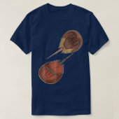 Enzyklopädie Horseshoe Crab Xiphosura T-Shirt (Design vorne)