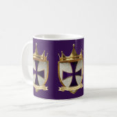EOC-Priester-Wappen Design Kaffeetasse / Tasse (Vorderseite Links)