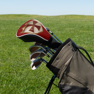 EOC RED RayEl Crest Design Golf Headcover