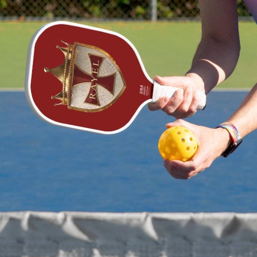 EOC RED RayEl Crest Design Pickleball Schläger (InSitu)