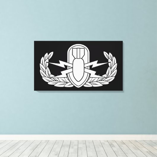 EOD Abzeichen Leinwanddruck (Insitu (Holzboden))