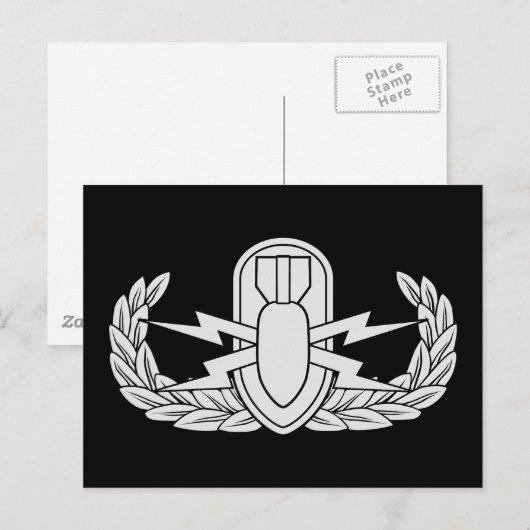 EOD Abzeichen Postkarte (Vorne/Hinten)
