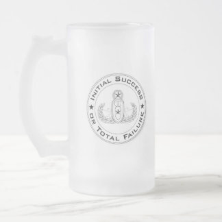 Eod-Bier-Tassen-Initialenerfolg oder Gesamtausfall Mattglas Bierglas