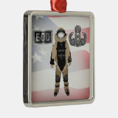 EOD Bomb Anzug Ornament Aus Metall (Rechts)