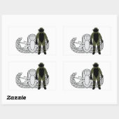 EOD Bomb Anzug Rechteckiger Aufkleber (Blatt)