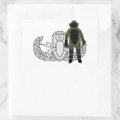EOD Bomb Anzug Rechteckiger Aufkleber (Tasche)