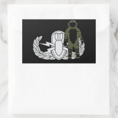 EOD Bomb Anzug Rechteckiger Aufkleber (Tasche)