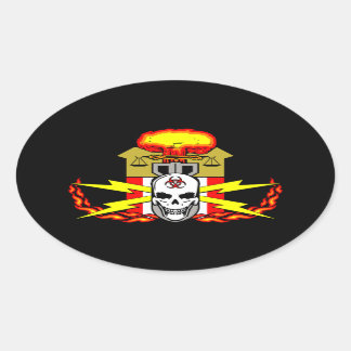 EOD, Bomb Technician Decal Ovaler Aufkleber