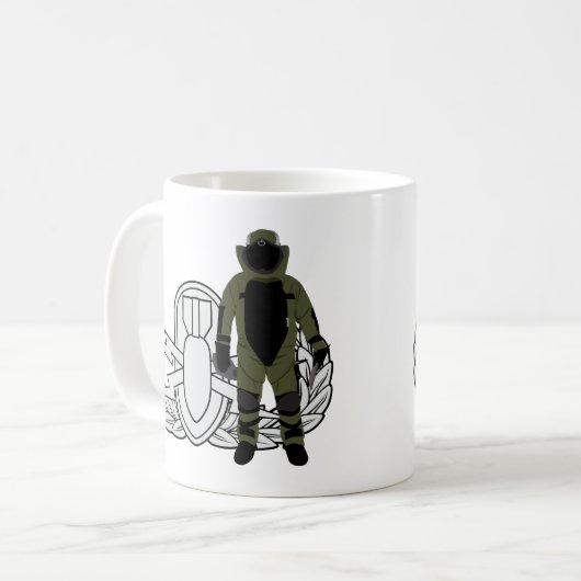 Eod-Bomben-Anzug Kaffeetasse (Vorderseite Links)