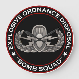 EOD "Bombengeschwader " Große Wanduhr