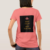 EOD Ehefrau Behalte Calm Black T-Shirt (Rückseite)