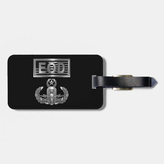 EOD Explosive Ordnance Disposal Gepäckanhänger (Rückseite horizontal)
