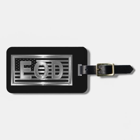EOD Explosive Ordnance Disposal Gepäckanhänger (Vorderseite horizontal)