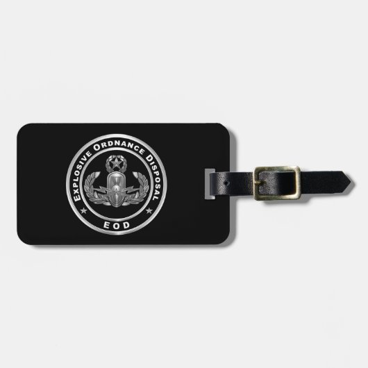 EOD Explosive Ordnance Disposal Gepäckanhänger (Vorderseite horizontal)