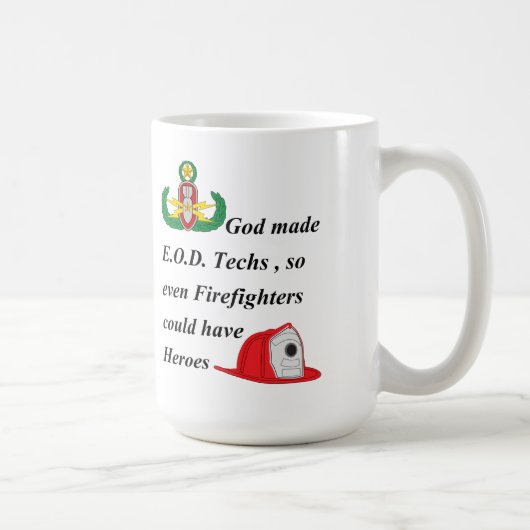 EOD - Feuerwehrmann-Helder Kaffeetasse (Rechts)