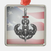 EOD Iraq Veteran Ornament Aus Metall (Vorne)