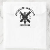 EOD Logo Quadratischer Aufkleber (Tasche)