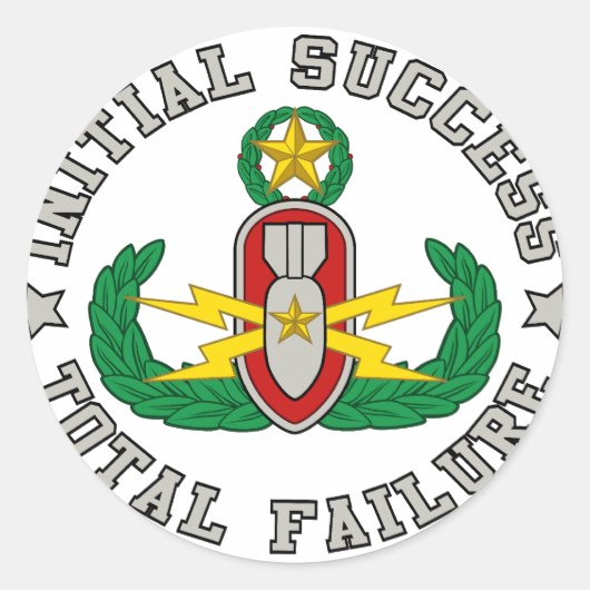 EOD Master in Farbe ISTF Runder Aufkleber (Vorderseite)