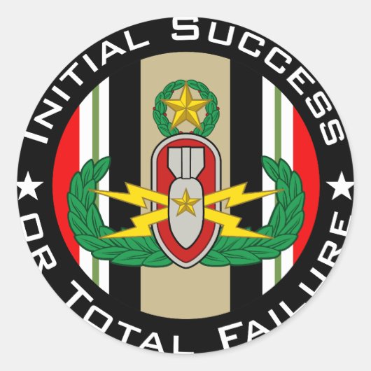 EOD Master in Farbe OIF ISoTF Runder Aufkleber (Vorderseite)