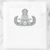 EOD Master Rechteckiger Aufkleber (Tasche)