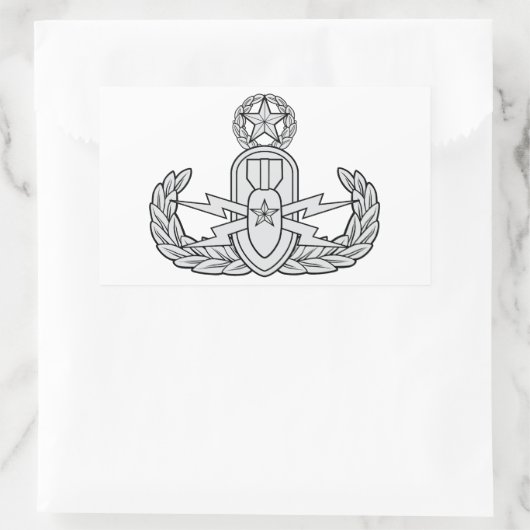 EOD Master Rechteckiger Aufkleber (Tasche)