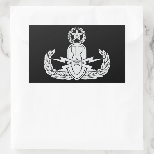 EOD Master Rechteckiger Aufkleber (Tasche)