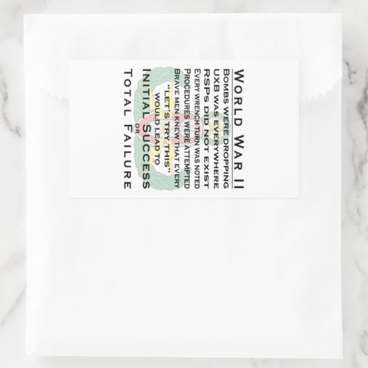 EOD Master WWII Rechteckiger Aufkleber (Tasche)