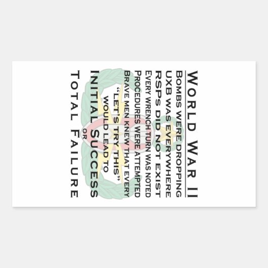 EOD Master WWII Rechteckiger Aufkleber (Vorderseite)